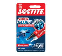 Loctite Special Super Glue-3 for Plastics 2g Tube with Glue Pen (4ml) | Extra Strong Clear Plastic Glue, Rigid Plastics, 5-10s Adhesion, Resistant -58°F to 248°F, With Activator