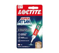 Loctite Super Attak Repositionable Gel, Cyanoacrylic Glue with Extra Bonding Time, Transparent Liquid Glue, Adhesive Also Suitable for Plastic, Wood, Leather and Porcelain, 1 Pack of 3 g