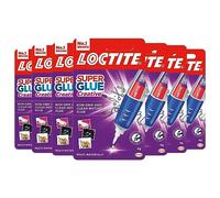 Loctite Super Glue Creative, Glue Pen for Precise Application, Superglue Gel Dries Clear for Invisible Repairs, Clear Glue for Vertical Surfaces, Bulk Buy 7 Pack