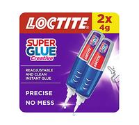 Loctite Super Glue Creative, Glue Pen for Precise Application, Superglue Gel Dries Clear for Invisible Repairs, Clear Glue for Vertical Surfaces, 2x4 g