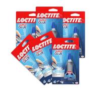 Loctite Super Glue Gel Control, Clear, 0.14 fl oz Bottle, 6 Pack - Superglue for Plastic, Wood, Metal, Crafts & Repair, Cyanoacrylate Adhesive Instant Glue, Quick Dry