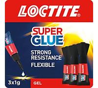 Loctite Super Glue Gel Transparent Clear 1 g Pack of 3 2642101