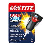 Loctite Super Glue Power Gel Control, Flexible Super Glue Gel, with Non-Drip Formula for Vertical Applications,with Precise Nozzle, Clear, 4g (Pack of 1)