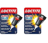 Loctite Super Glue Power Gel, Flexible Super Glue Gel, Superglue with Non-Drip Formula for Vertical Applications, Clear Glue with Precise Nozzle, 1x4g (Pack of 2)