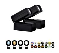 LOCZAR Moon Lamp Projector, Portable Planetarium Projectors, Mini Wall Lamp USB Night Light for Kids, Ghost, Bedroom, Phone Ceiling Wall Decor, Gift (C Earth and Moon and 2 Blind Patterns)