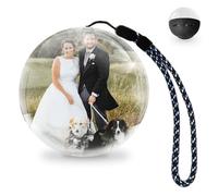 Loczar Upgrade Memory Orb Video Player, No App Crystal Sphere 3D Photo Display Ornament 2.7 in 4GB Built-in Dream Ball, Cordless Digital Light for Christmas Memorial Gift Baby Wedding (Black Orb)