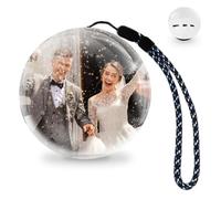 Loczar Upgrade Memory Orb Video Player, No App Crystal Sphere 3D Photo Display Ornament 2.7 in 4GB Built-in Dream Ball, Cordless Digital Light for Christmas Memorial Gift Baby Wedding (White Orb)