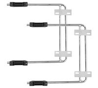 LOCZUK 2pcs Retractable Office Chair Footrest Expansion Bracket, Ergonomic Iron Foot Rest Part Replacement Adjustable Design for Home Office Environment