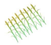 LOCZUK 8pcs Realistic Plastic Wheat Tufts for Architectural Model Plants and Farm Diorama Accessories, Dirt-resistant and Long-term Display, for Wargaming Terrain Crops and Creative