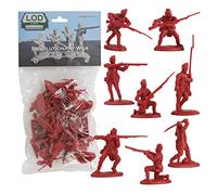LOD Revolutionary War British Light Infantry - 16 Red Soldier Figures 1:32 Scale
