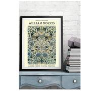 Lodden Chintz Textile Printing - William Morris A4 Wall Art Print Vintage Floral Design Poster Arts And Crafts Style Home Office Decoration