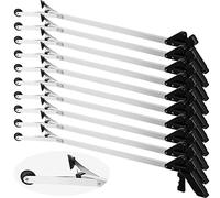 LODDEYEE 10 Pack Suction Cup Reacher Grabber Heavy Duty Trash Picker Grabber Tool, Long Handy Nonslip Claw Reach Tool for Elderly Pick up Stick Arm Extension Litter Picker(Color:Black,Size:34 Inch)