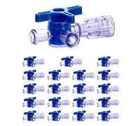 LODDEYEE 3-Way Stopcocks with Luer Connection, Medical Injection Stopcock, Sterile, 20 Pack