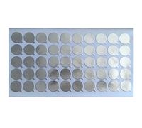 LODDEYEE 6 Sheets 19MM Aluminum Foil Sealing Stickers Round Cosmetic Bottle Label Stopper Paster for Toothpaste Soft Tube Essentiol Oil Bottle Makeup Storage Container (Size : 19 MM)