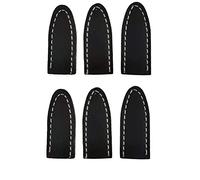 LODDEYEE 6pcs Black Leather Pencil Cap Pen Covers Pencil Protector/Case/Cover for School Art Writing School Office Accessories (Color : Black)