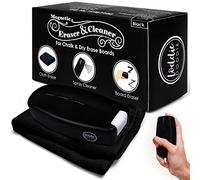 Loddie Doddie 2-in-1 Magnetic Whiteboard Eraser & Cleaning Spray - Black - Magnetic Eraser Clings to Dry Erase Board - Low-Odor Non-Toxic Spray for Whiteboard Markers