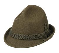 Lodenhut Manufaktur Dreispitz Made in GermanyManufaktur Tyrolean hat Wool Felt (58 cm - Olive)