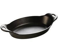 Lodge HOSD 1.06 Litre Oval Cast Iron Heat Treated Pre-Seasoned Serving Dish, Black