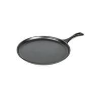 Lodge 10.5" Round Cast Iron Grill - Bilingual, Black (L9OG3INT)