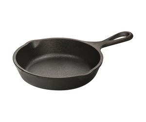 Lodge 12.7 cm / 5 inch Heat-Treated Pre-Seasoned Cast Iron Mini Round Skillet/Frying Pan, H5MS,Black