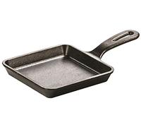 Lodge 12.7 cm / 5 inch Pre-Seasoned Cast Iron Mini Square Skillet/Frying Pan,L5WS3