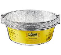 Lodge 12-Inch Aluminum Foil Dutch Oven Liners, 12-Pack, Silver | 100% Recyclable Aluminum Foil Dutch Oven Liners for Easy Camp Cooking Cleanup, for 10 & 12 Inch Cast Iron Dutch Ovens