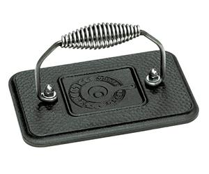 Lodge 17.15 x 11.43 cm / 6.75 x 4.5 inch Pre-Seasoned Cast Iron Rectangular Grill Press
