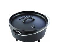 Lodge 25.4 cm / 3.79 litre / 4 quart Pre-Seasoned Cast Iron Outdoor / Camp Dutch Oven, black