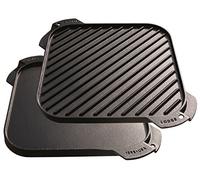 Lodge 26.67 cm / 10.5 inch Pre-Seasoned Cast Iron Square Reversible Grill / Griddle