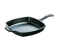 Lodge 26.67 cm / 10.5 inch Pre-Seasoned Cast Iron Square Skillet/Frying Pan L8SQ3
