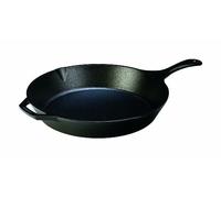 Lodge 33.66 cm / 13.25 inch Pre-Seasoned Cast Iron Round Skillet/Frying Pan