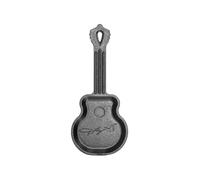 Lodge 4.5 Inch Dolly Parton Rockstar Pre-Seasoned Cast Iron Mini Guitar Skillet - Use in The Oven, on The Stove, on The Grill, or Over a Campfire, Black