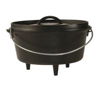 Lodge 5 Quart Pre-Seasoned Cast Iron Camp Dutch Oven with Lid - Dual Handles - Use in the Oven on the Stove on the Grill or over the Campfire -