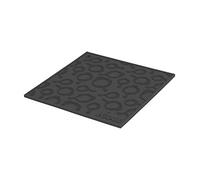 Lodge 7 Inch Square Silicone Skillet Pattern Trivet, Black