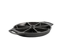 LODGE 8 Impressions Cast Iron Wedge Pan, Black