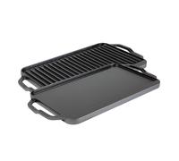 Lodge Cast Iron Chef Collection Rectangular Reversible Grill & Griddle - 20 in x 10 in