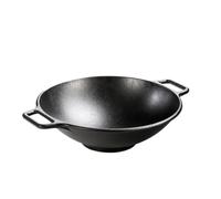 LODGE Cast Iron Wok, Black, 9-Inch, 29.06 x 23.34 x 7.47 cm