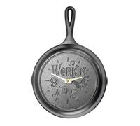 Lodge Clock Skillet, Cast Iron, Black, 9"