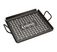 Lodge CRSGP12 Carbon Steel Grilling Pan Pre-Seasoned 12-inch