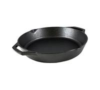 Lodge Double Handle Cast Iron Pan/Skillet, Black, 10.25-Inch