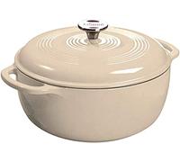 Lodge Enameled Cast Iron Dutch Oven, 7.5 Qt, Sandalwood
