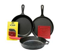 Lodge Essential Pan Set, 7-Piece, Black