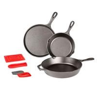 Lodge Essential Skillet Set, 7-Piece, Black