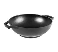 Lodge L6MW 6.25 in Cast Iron Mini Wok, Black