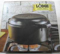 Lodge L8D03 Cast Iron Preseasoned 5 Quart Dutch Oven With Cover