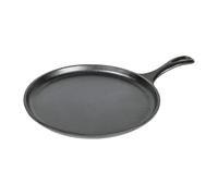 Lodge L9OG3 Cast Iron Round Griddle, Pre-Seasoned, 10.5-inch - Made in USA,