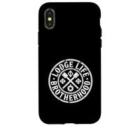 Lodge Life Masonic Brotherhood Tools Emblem Case for iPhone X/XS
