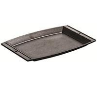 Lodge LSCP3 29.54 x 19.69 cm / 11.63 x 7.75 inch Pre-Seasoned Cast Iron Rectangular Griddle, Inoxidable, Black
