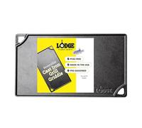 Lodge LDP3 42.55 x 24.13 cm / 16.75 x 9.5 inch Pre-Seasoned Cast Iron Rectangular Reversible Grill / Griddle, Black
