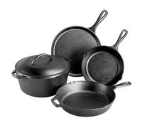 Lodge Pre-Seasoned Cast Iron 5 Piece Set, Black